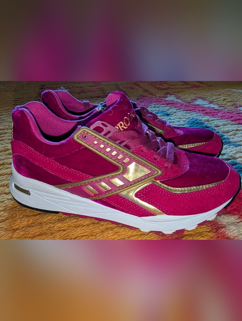 Brooks Women’s Magenta Velvet Running Sneakers - Picture 2 of 4